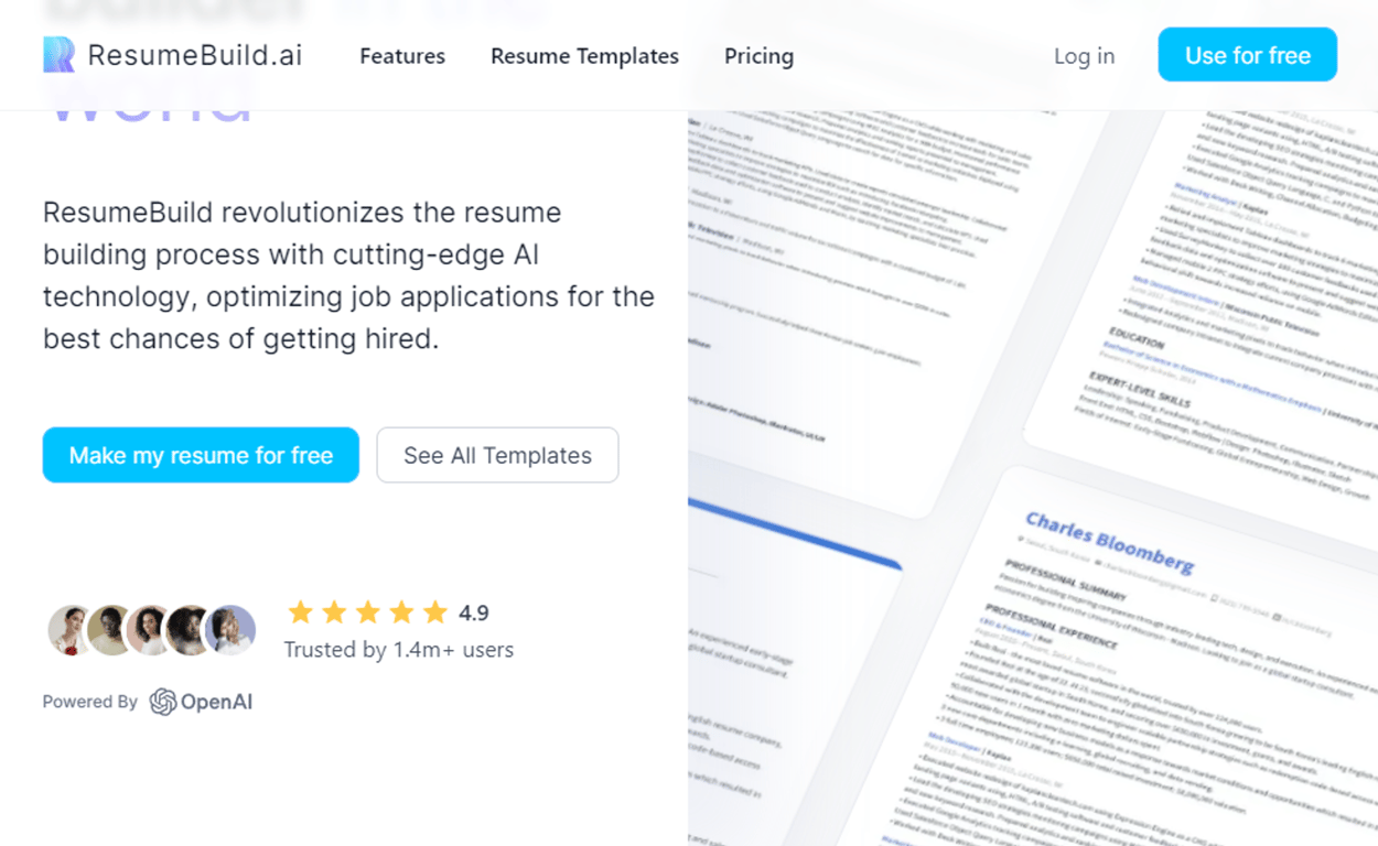 ResumeBuild.ai: Tu aliado en la creación de CV con IA