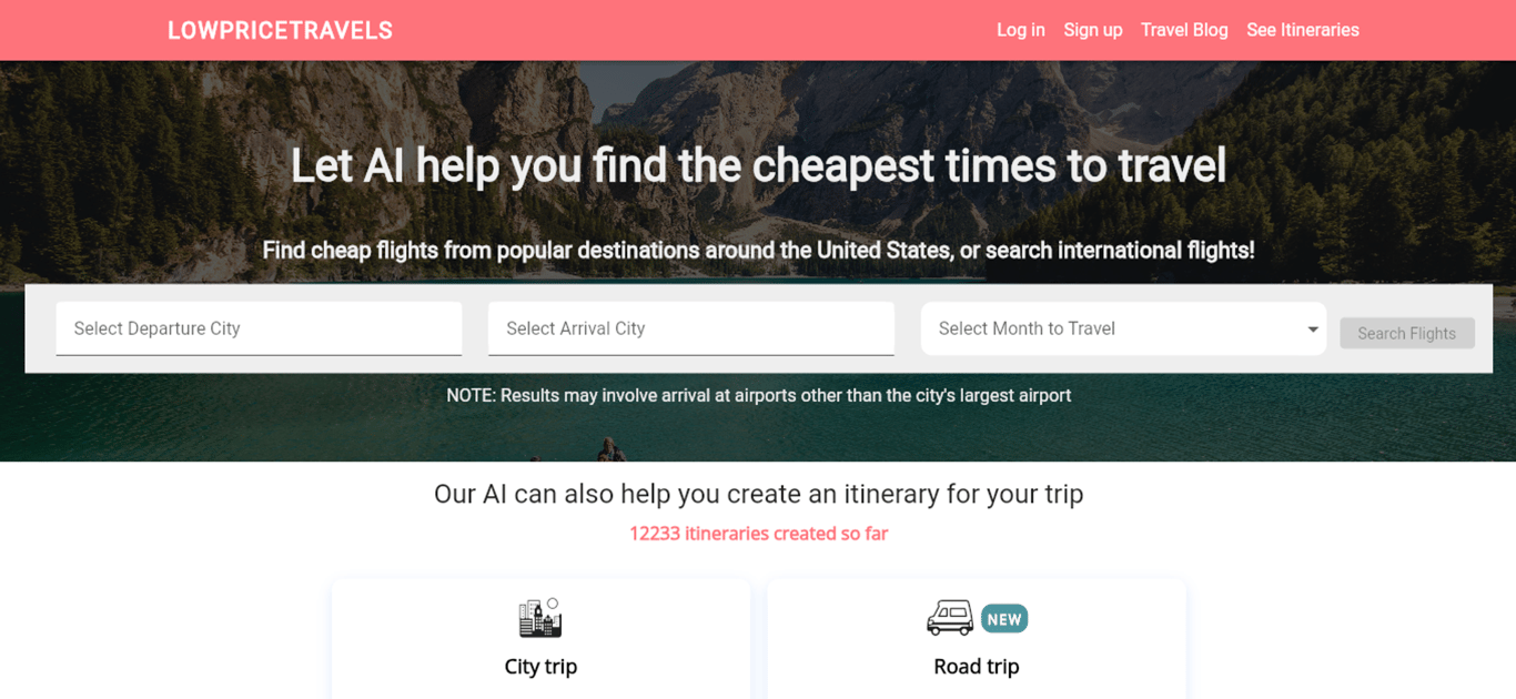 LowPriceTravels: Optimiza tu viaje con IA