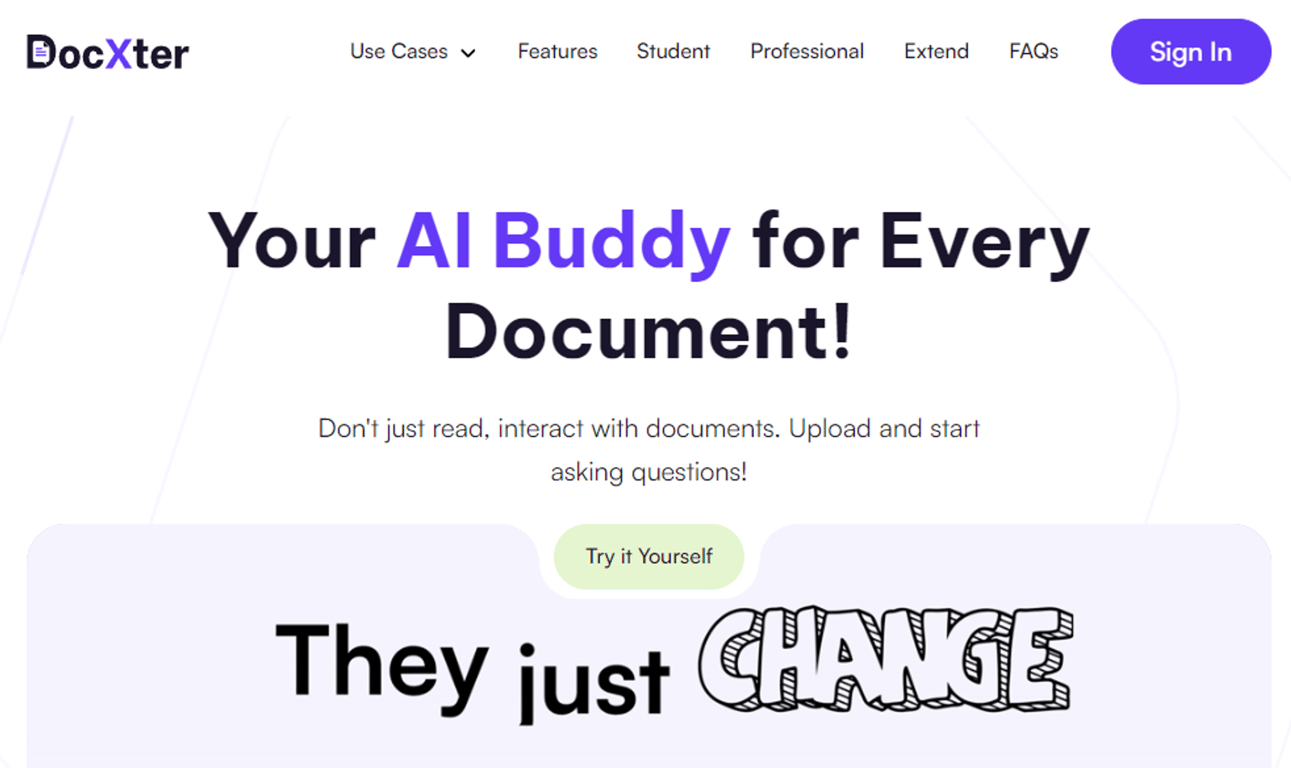 Docxter: Reseña de la aplicación de IA para documentos