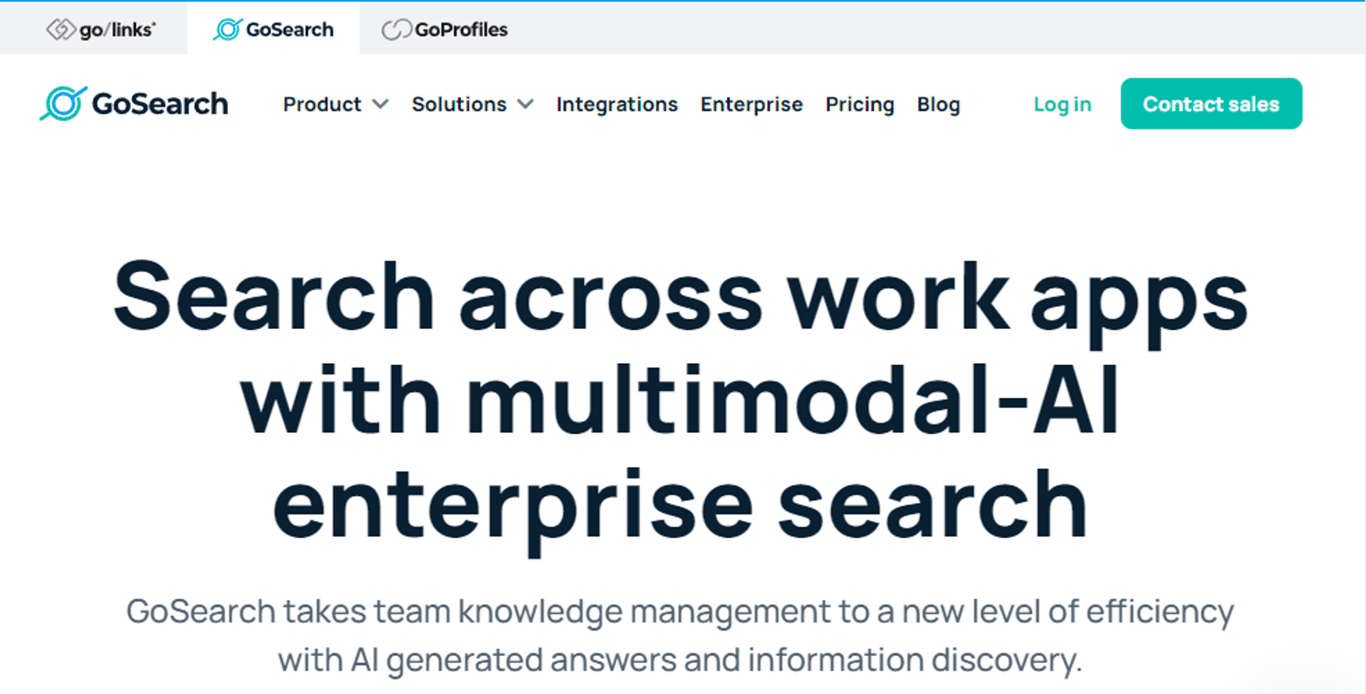 GoSearch: Transformando la búsqueda empresarial con IA
