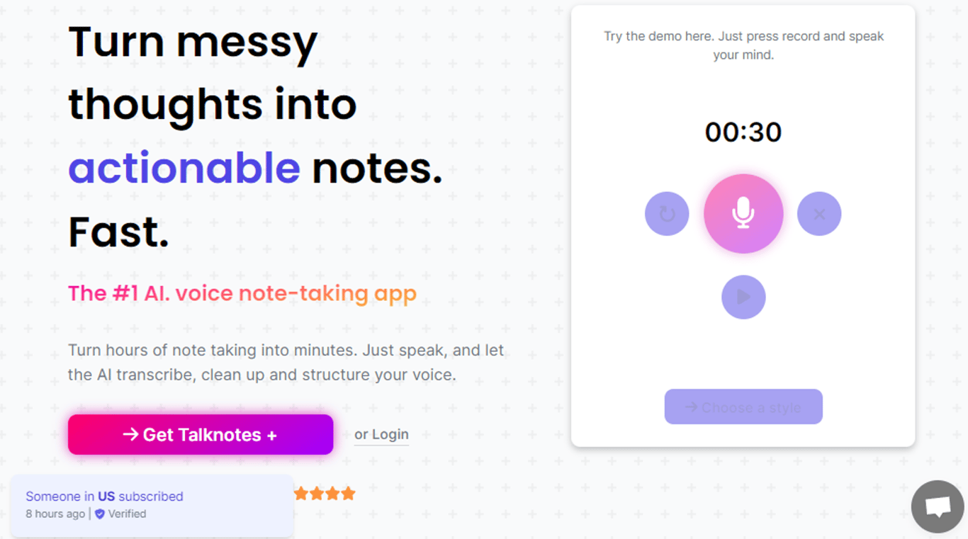 Talknotes: Revolucionando la toma de notas con IA