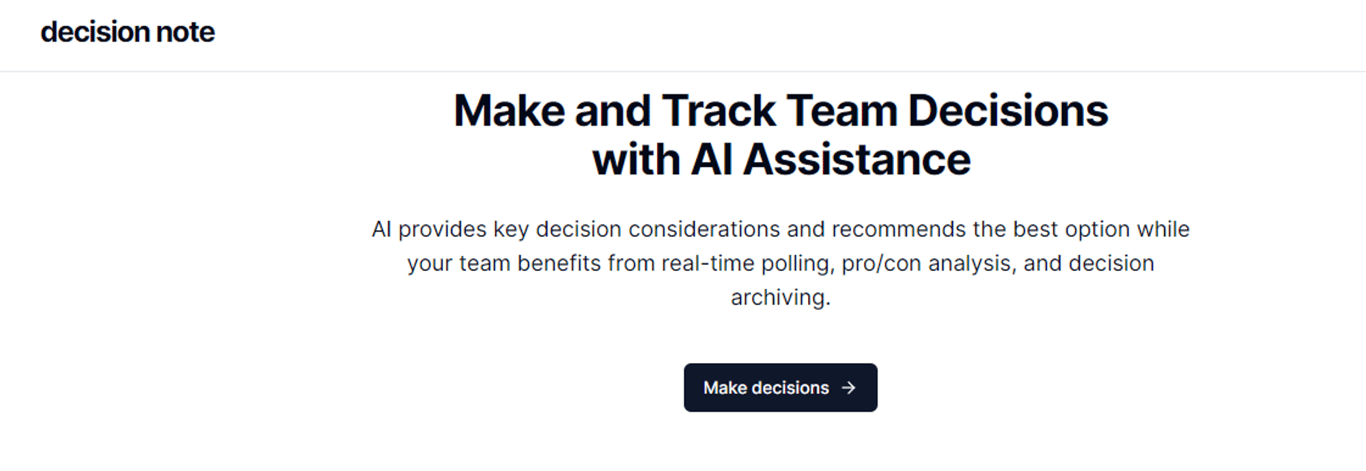 DecisionNote: Optimizando la toma de decisiones con Inteligencia Artificial