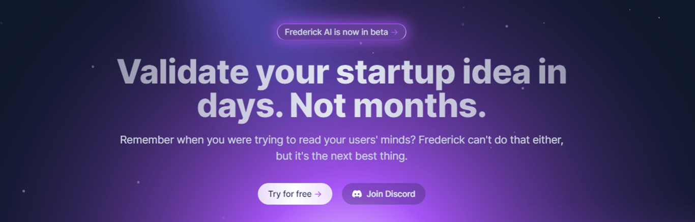 Frederick AI: La herramienta definitiva para Startups