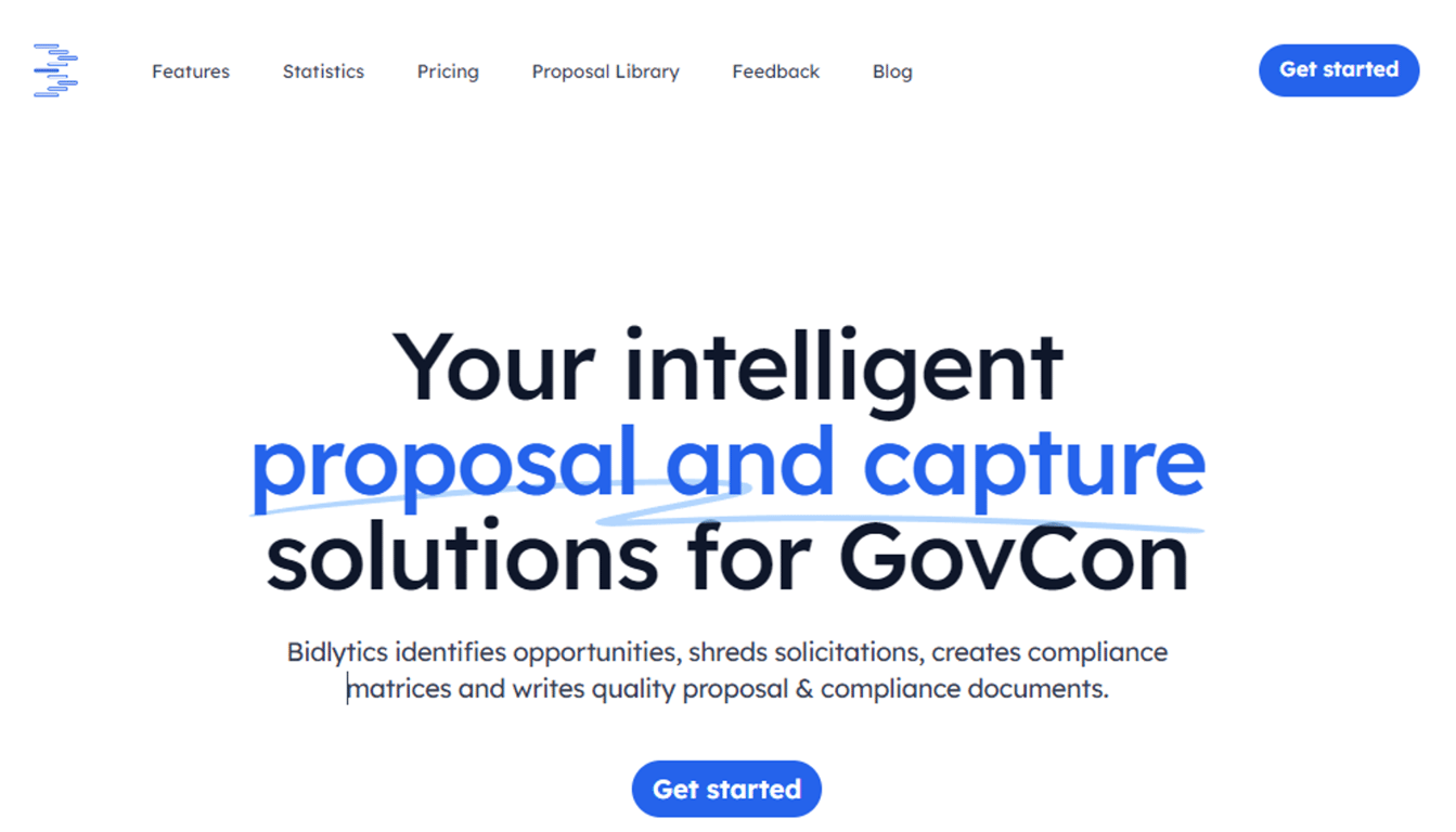 Bidlytics: Optimiza la obtención de contratos gubernamentales con IA