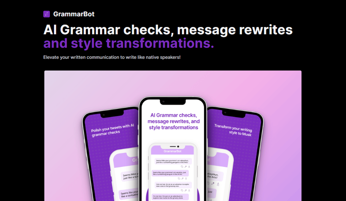GrammarBot: Perfecciona tu escritura con IA