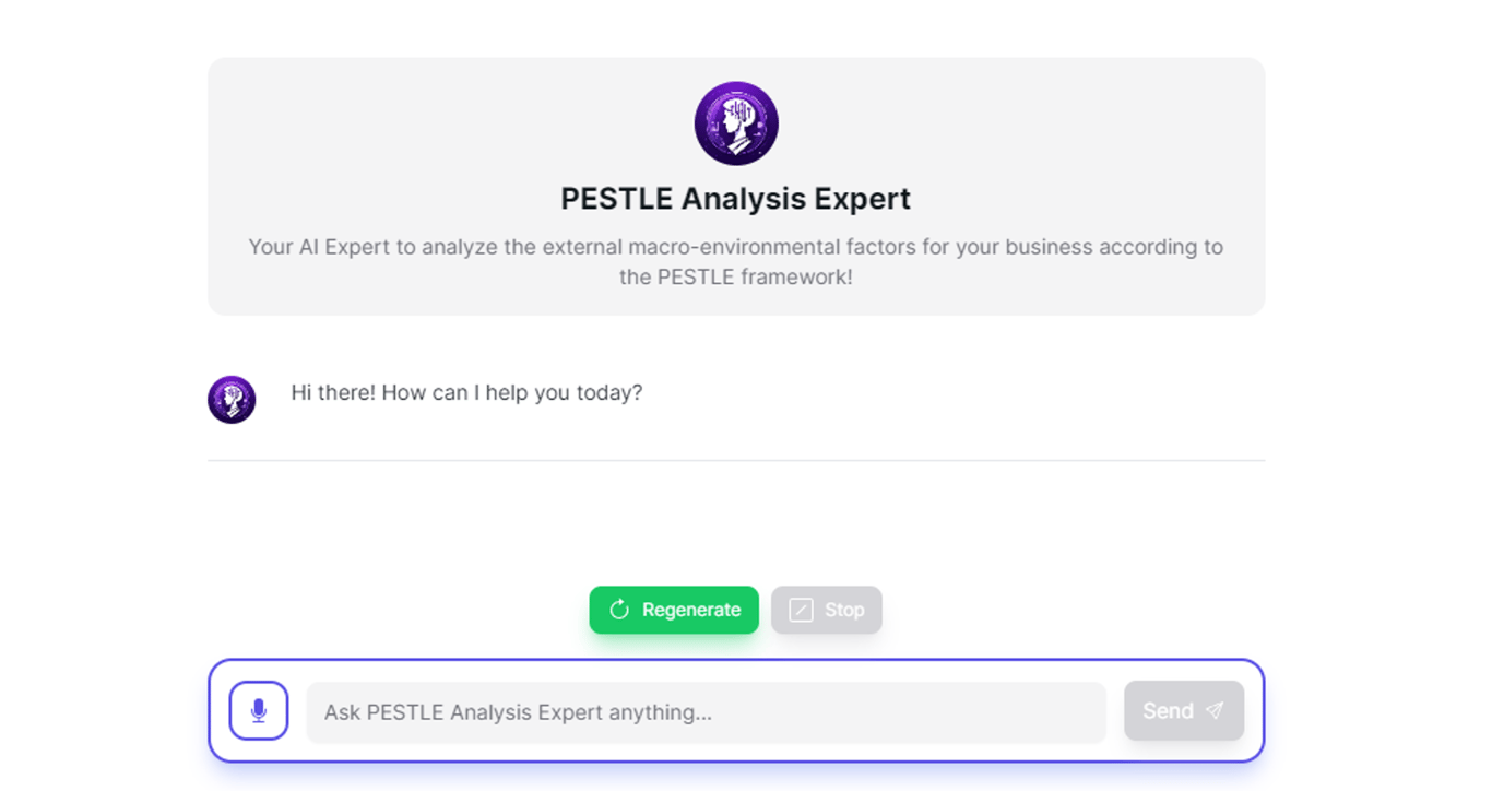 PESTLE Analysis Expert: Herramienta IA para Negocios