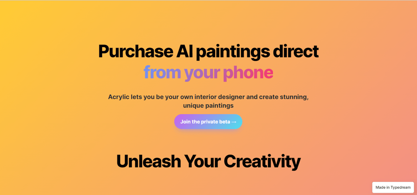 Acrylic: Personaliza tu espacio con arte AI