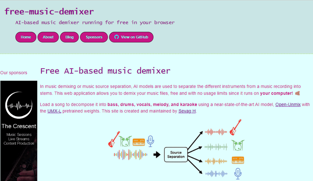 Free Music Demixer: Descomponiendo la Música con IA