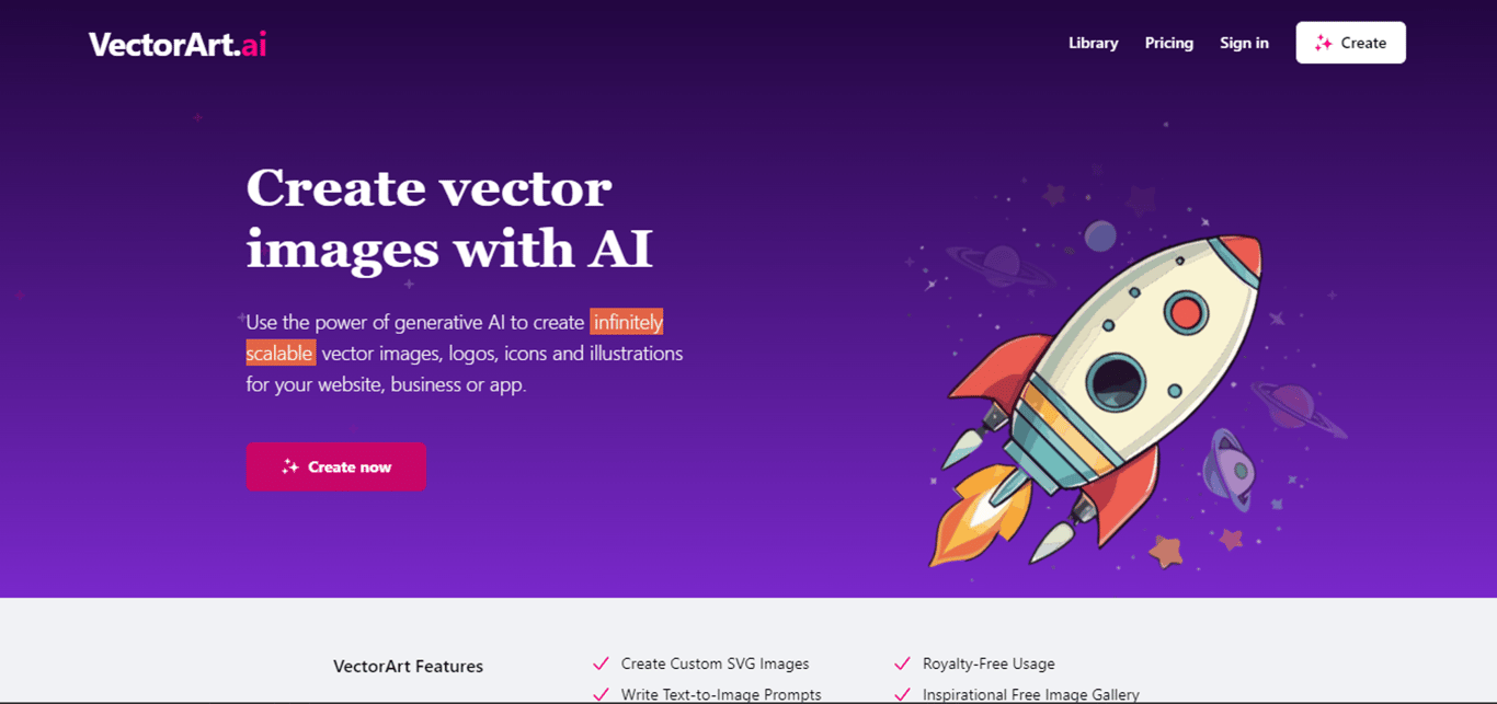 VectorArt.ai: Transforma ideas en imágenes vectoriales con IA