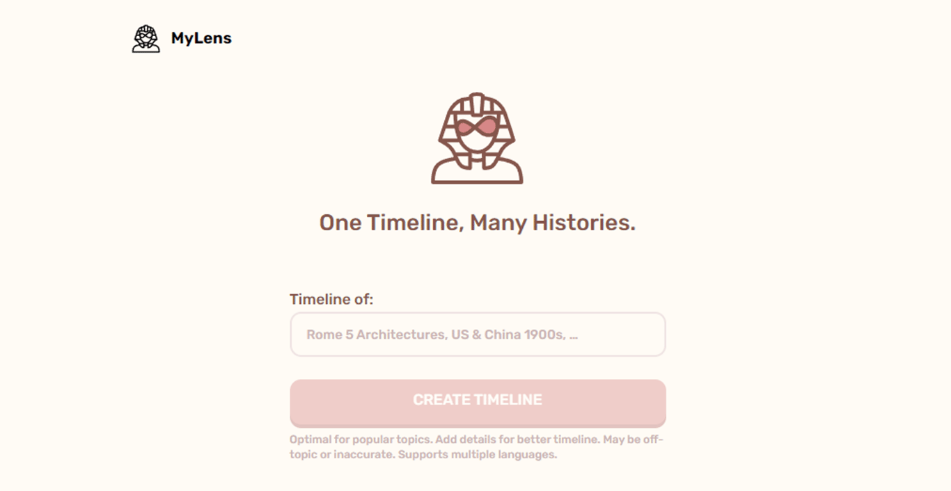MyLens: Creación de líneas de tiempo interactivas con IA