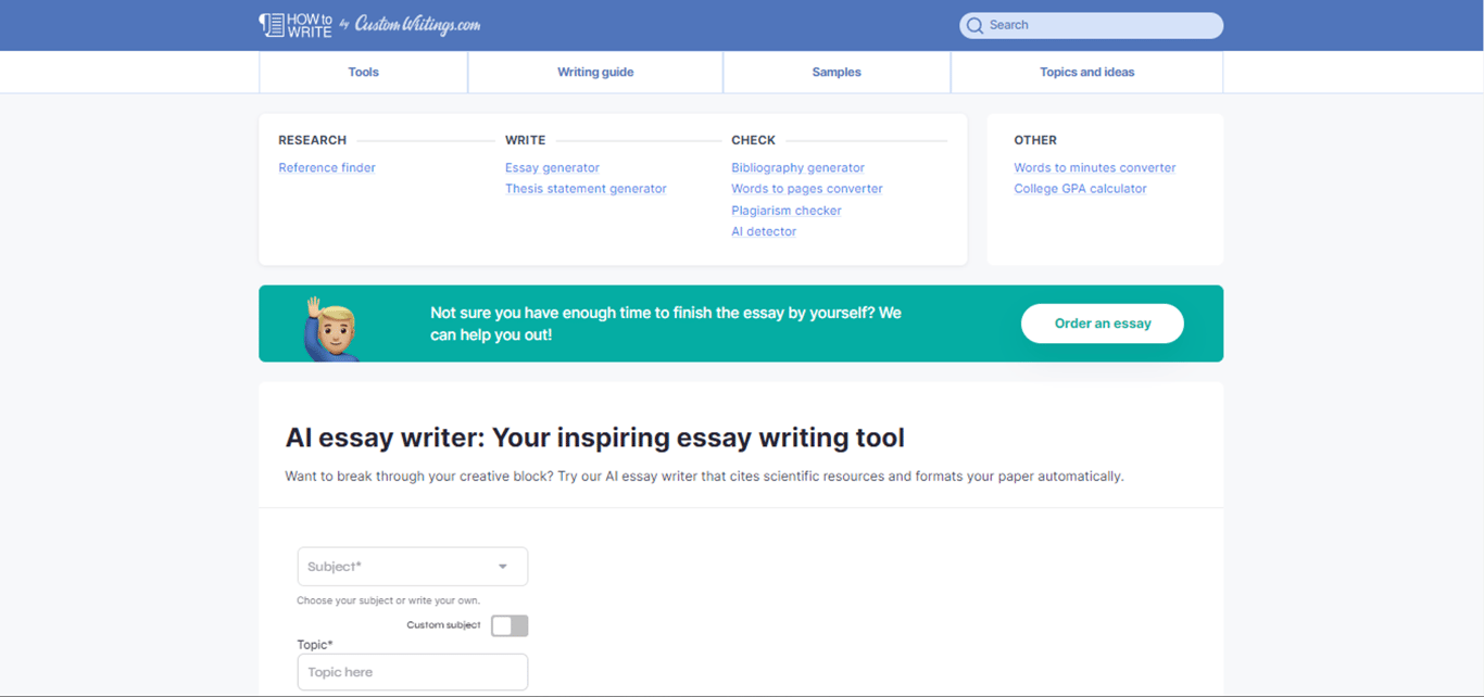 CustomWritings.com: Excelencia en servicios de escritura de ensayos