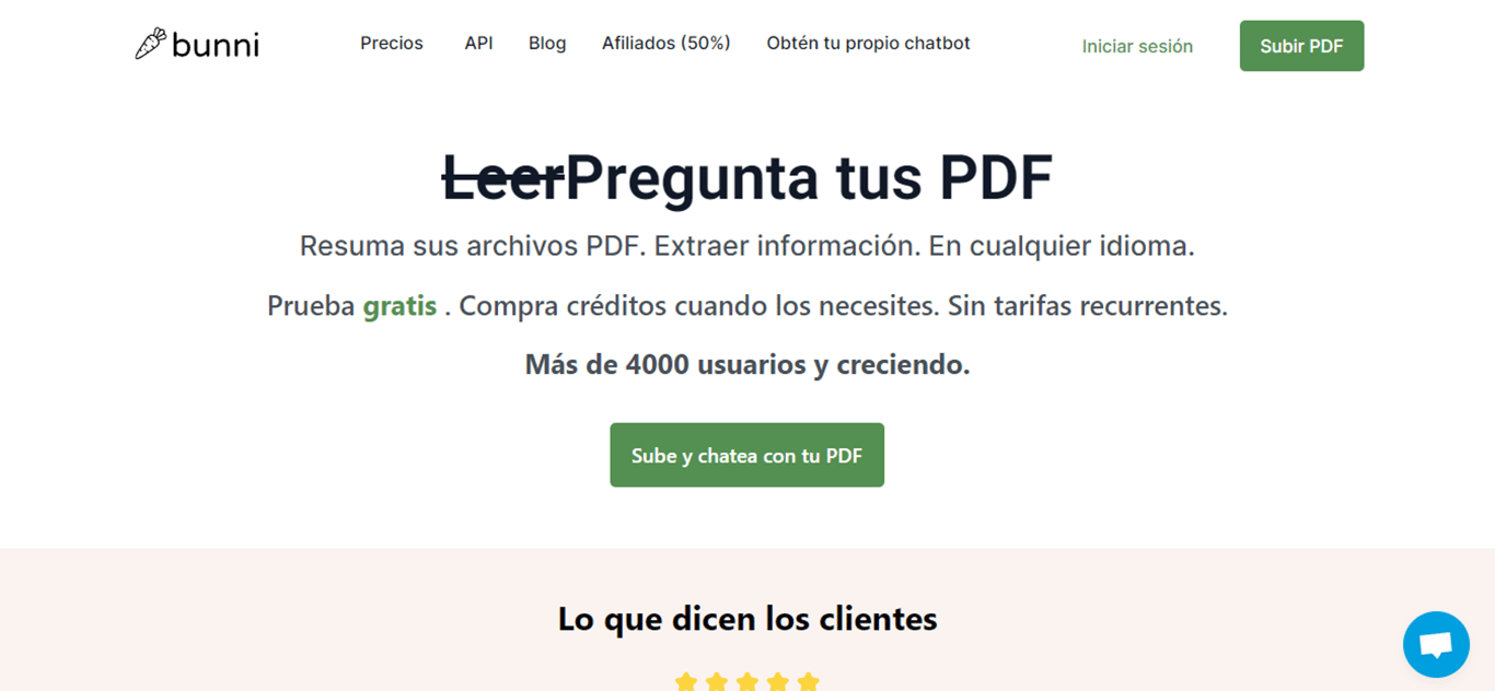 Bunni.AI: Revoluciona tu interacción con documentos PDF