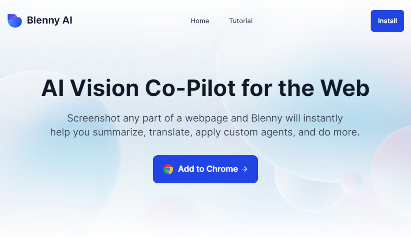 Blenny AI: Revoluciona tu navegación con visión AI