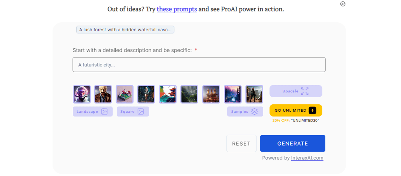 ProAI Image Generator: La magia de convertir texto en imágenes con Inteligencia Artificial