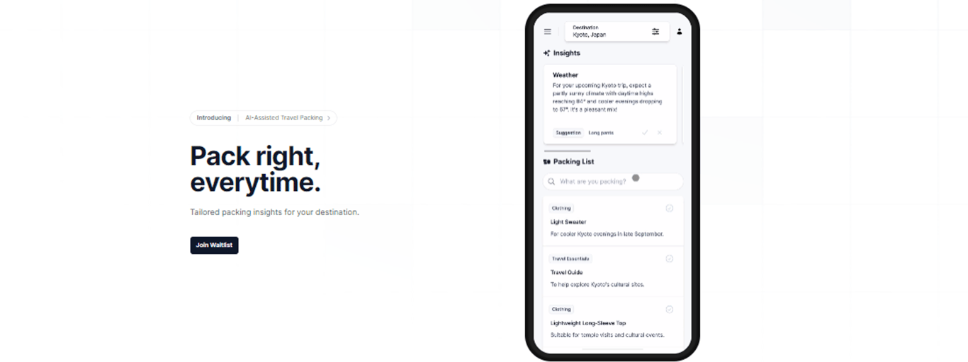 WhatToPack: Revolucionando el empaque con inteligencia artificial