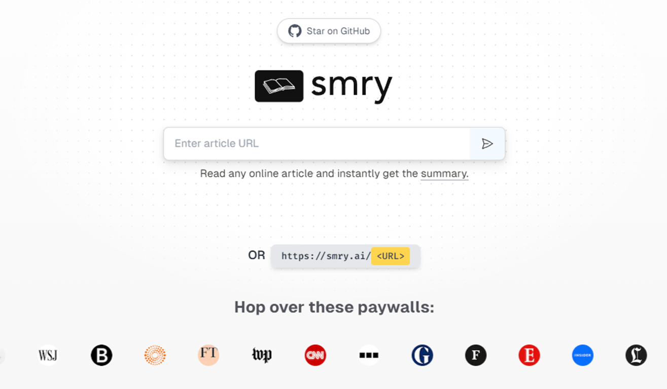 SMRY AI: Tu herramienta de resumen inteligente