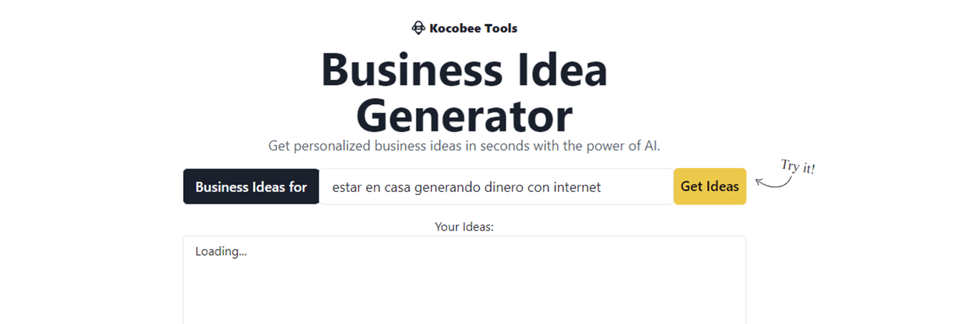 Bizideas.ai: ¡Inspírate con la Inteligencia Artificial!