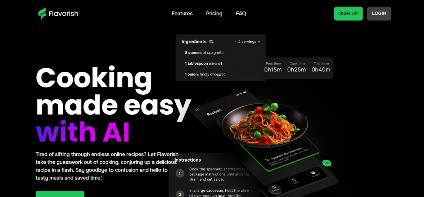 Flavorish: Transforma tu cocina con un compañero AI
