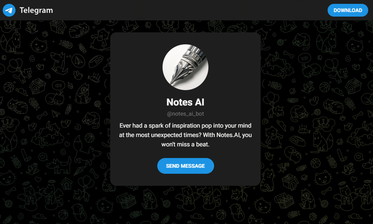 Notes AI Bot en Telegram: Tu asistente de notas instantáneas