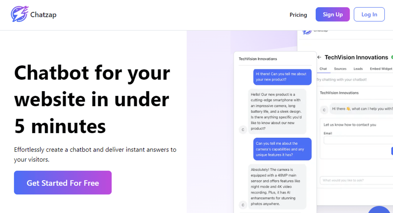 Chatzap: El Chatbot definitivo para tu Web