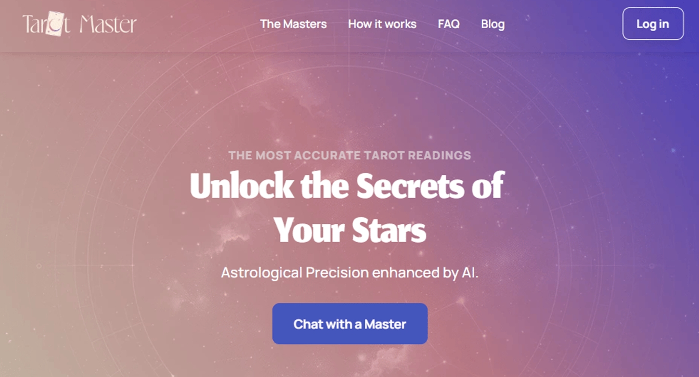 Tarot Master: Revolución IA en lecturas de astrología