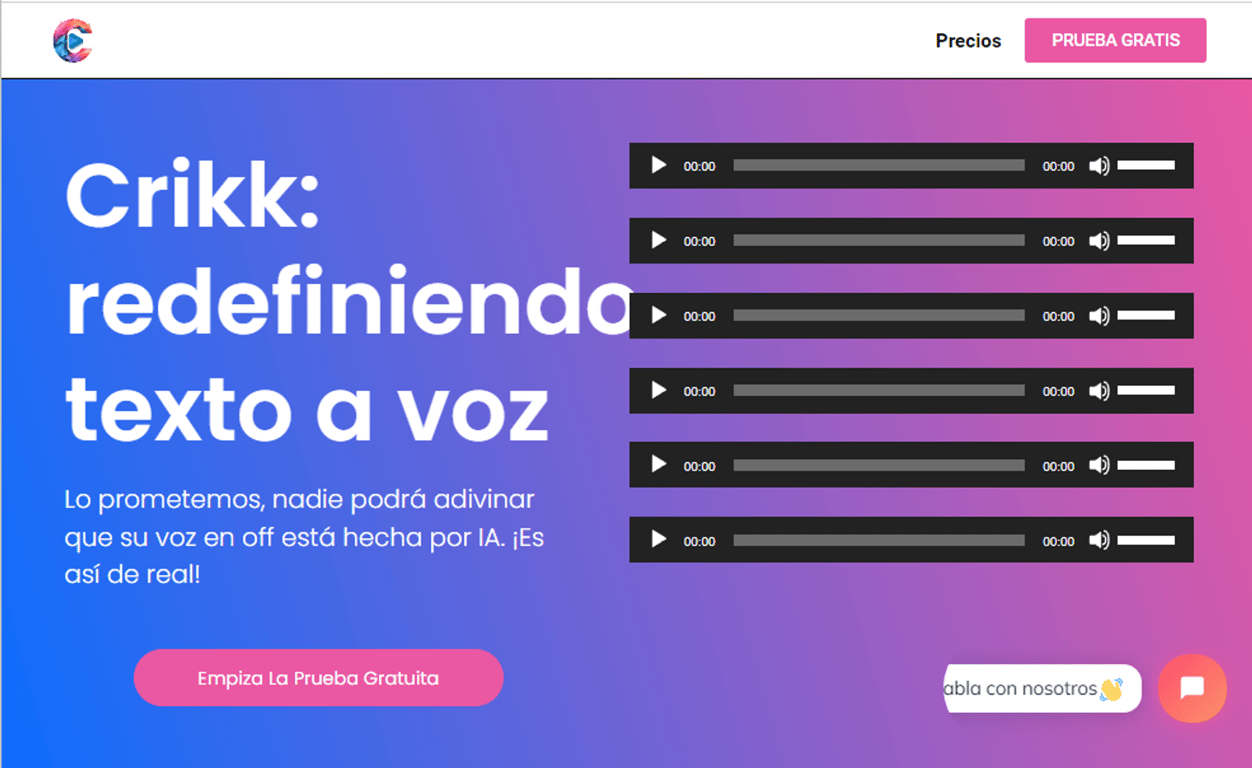 Crikk: Revolucionando la generación de texto a voz con IA