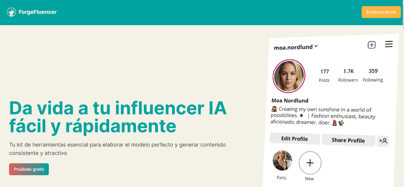 ForgeFluencer: Innovación en la creación de influencers virtuales
