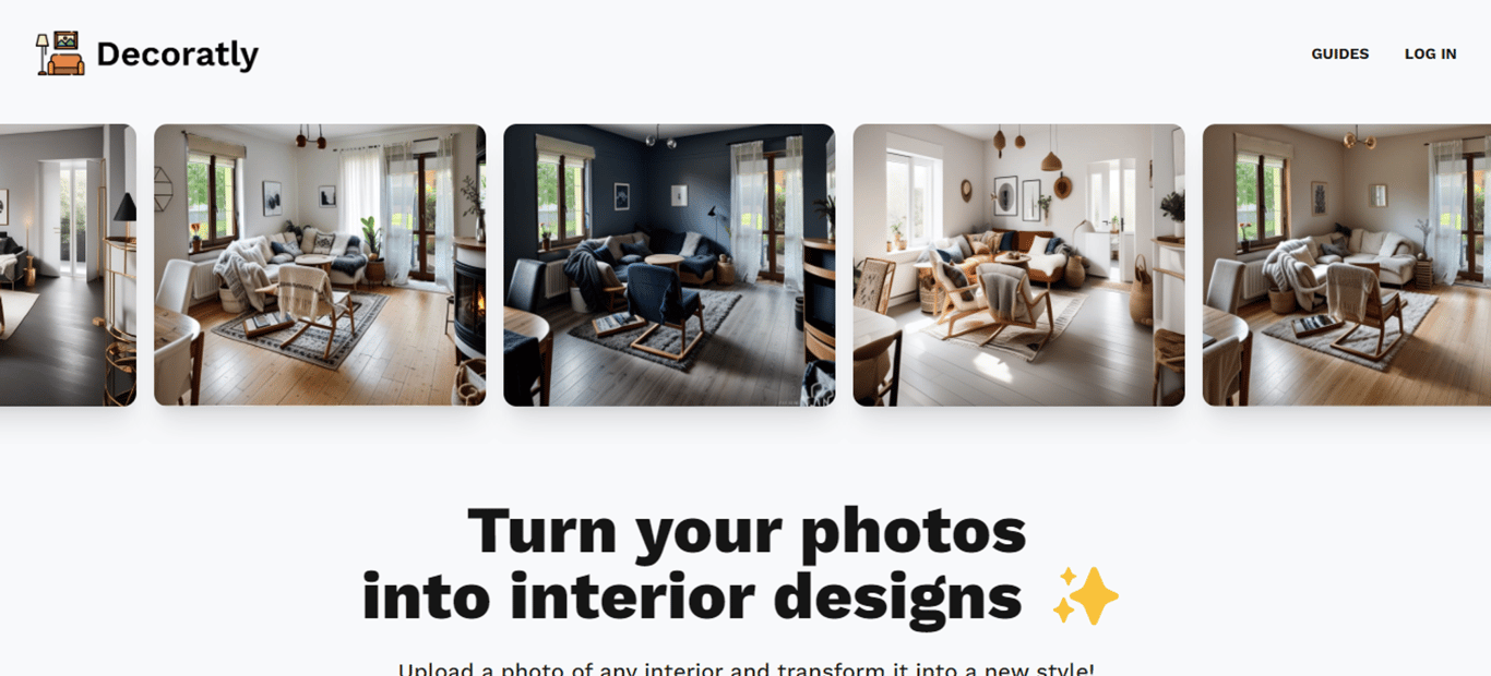 Decoratly: Revoluciona tu espacio con diseño AI