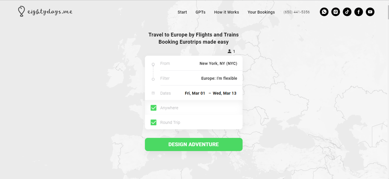 80days.me: Revoluciona tu Viaje por Europa con Planificación Fácil