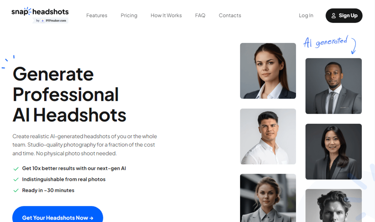 SnapHeadshots: Retratos profesionales al instante con IA