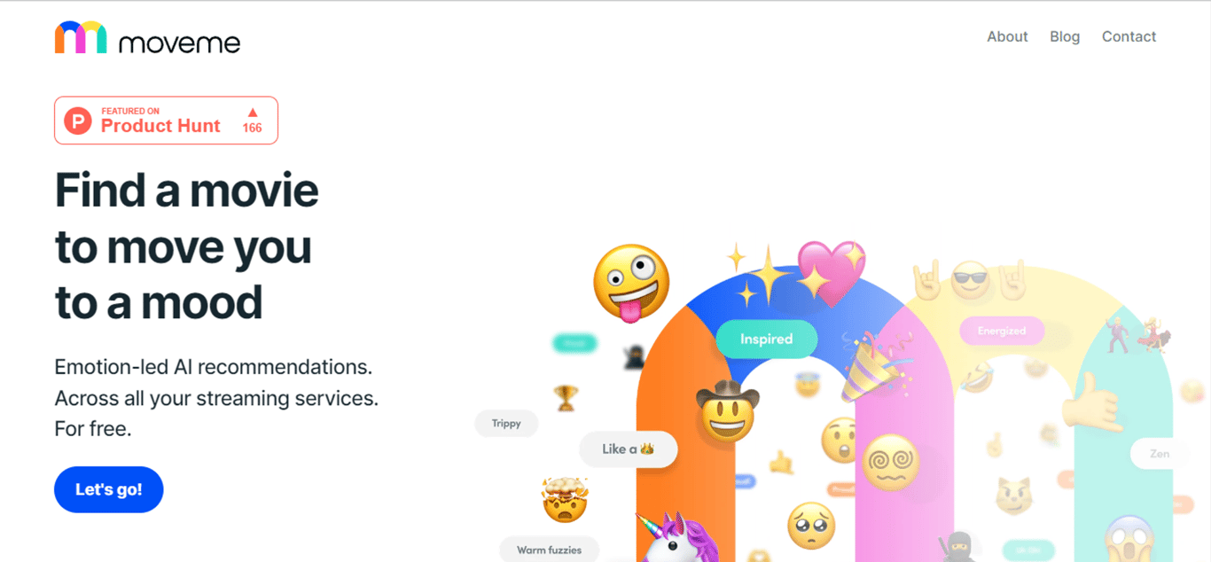moveme.tv: Descubre películas basadas en tu estado de animo