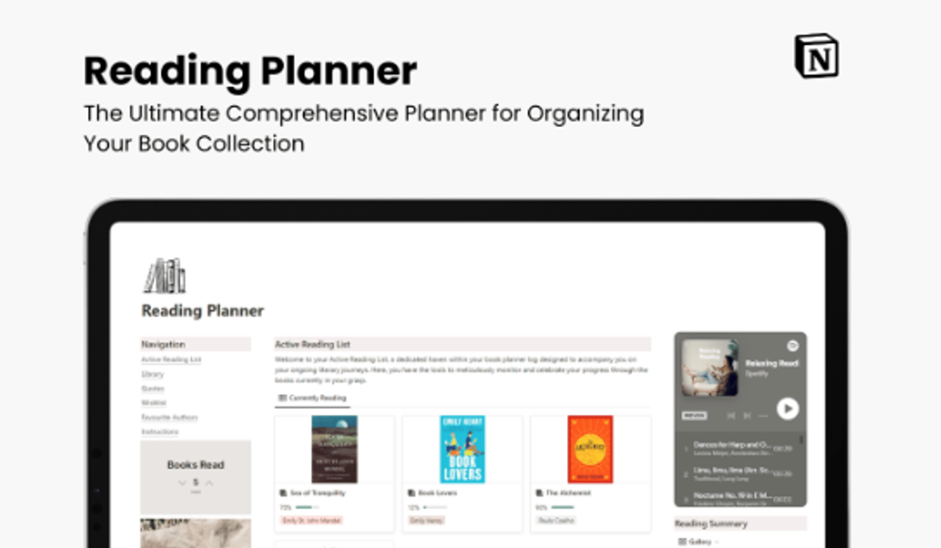 Reading Planner