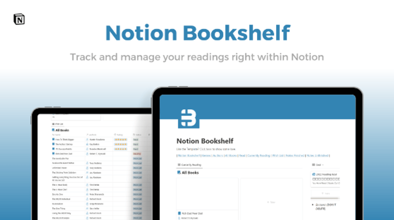 Notion Bookshelf