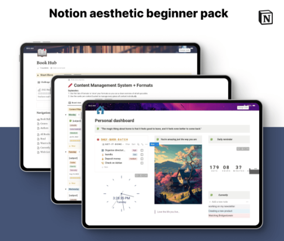 Notion Aesthetic Beginners Pack