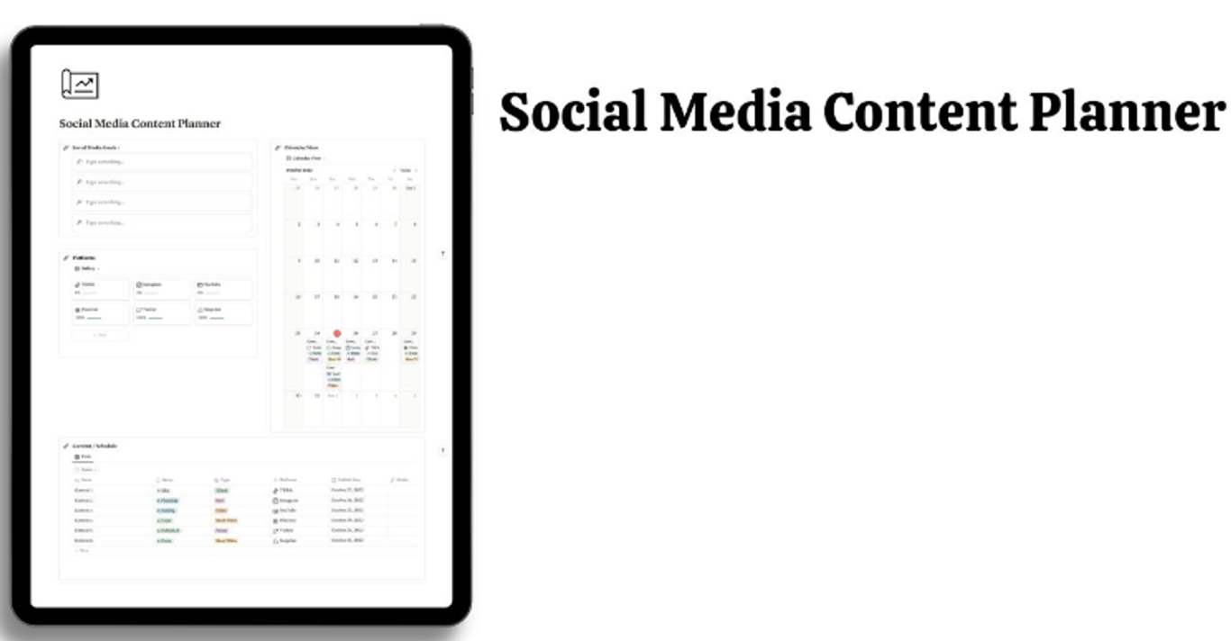 Social Media Content Planner