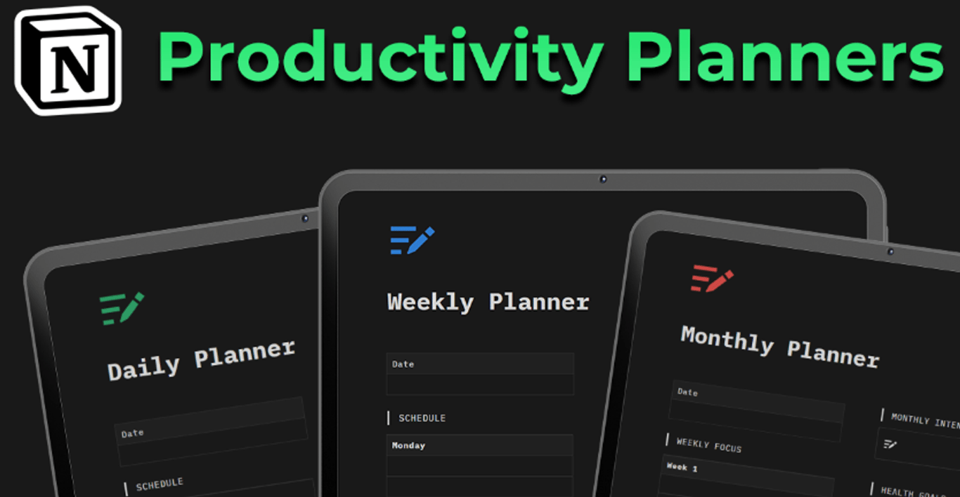 Notion Productivity Planners