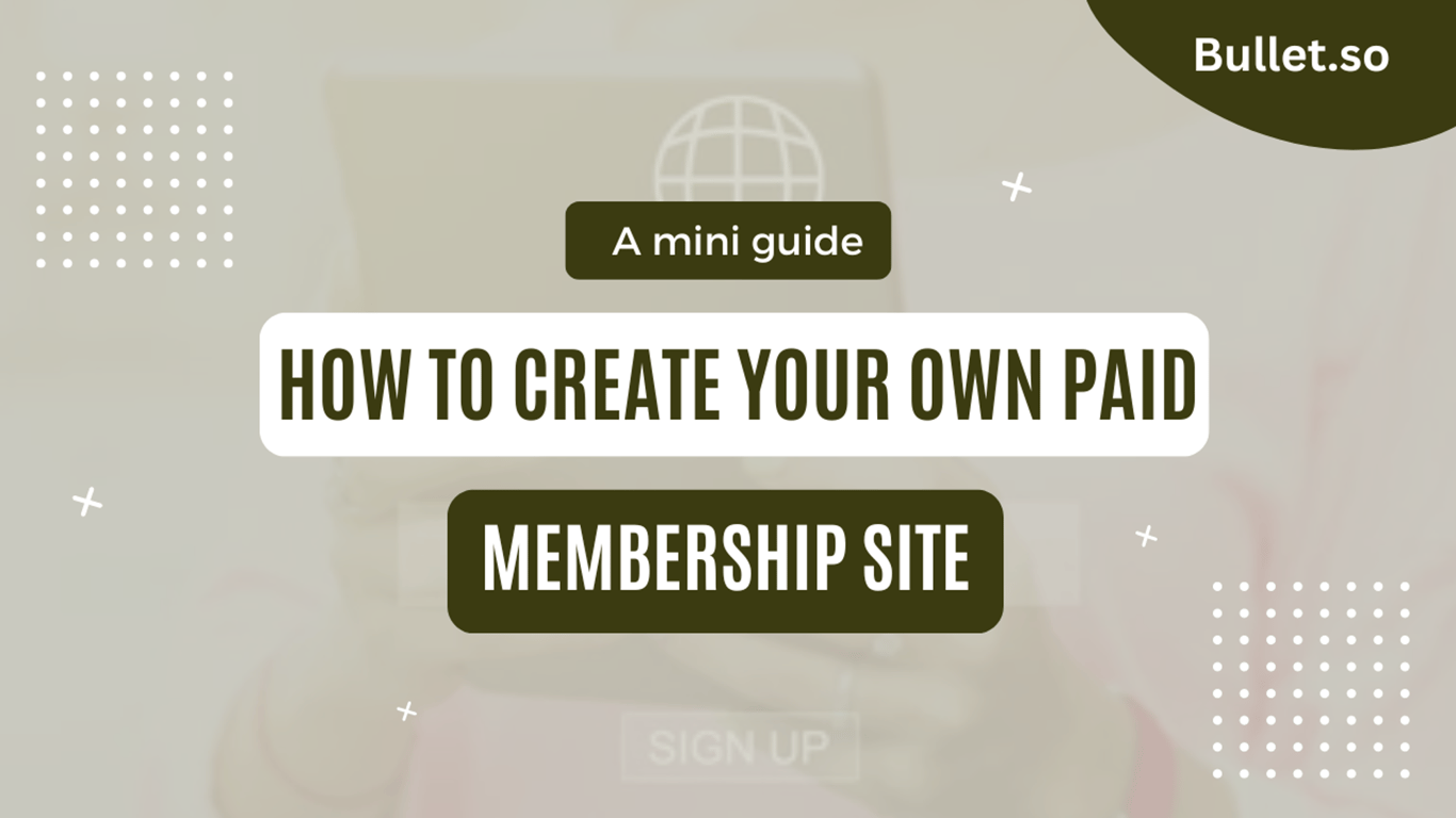 How create your own paid member portal
