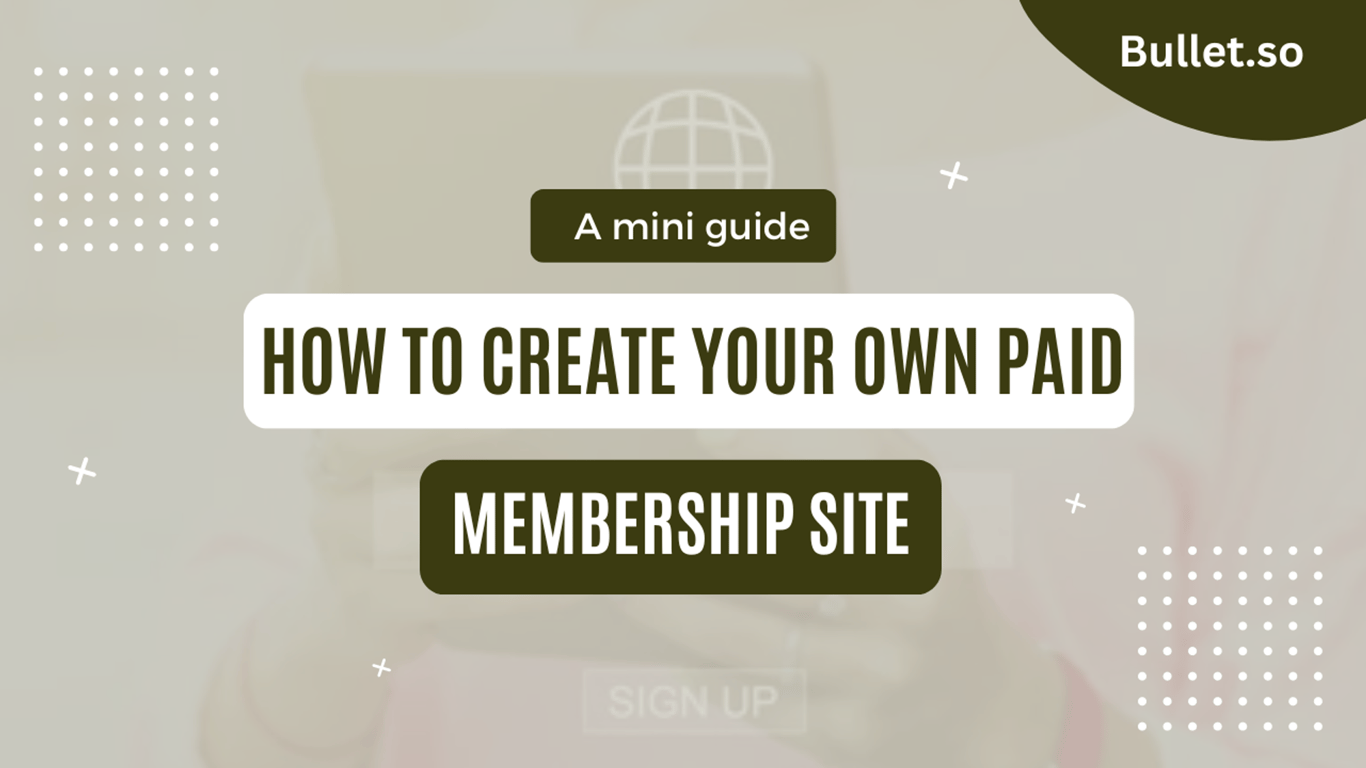 How create your own paid member portal?