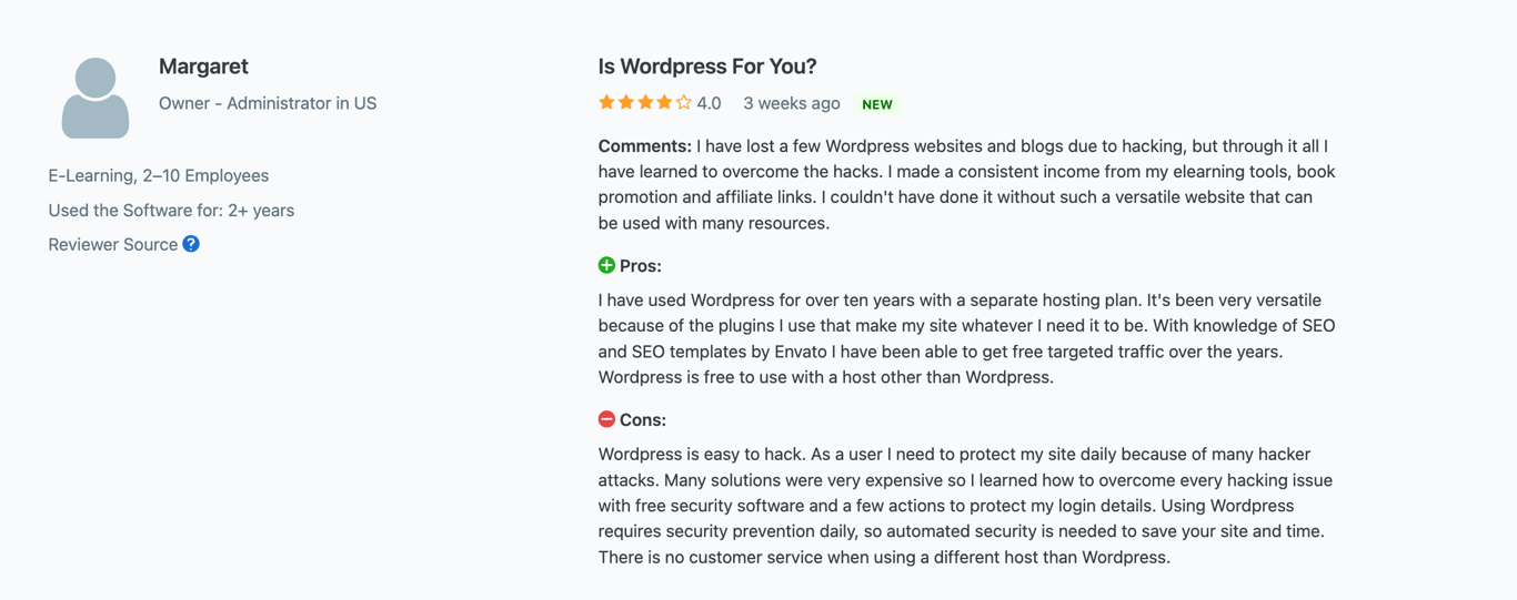 Coms of Wordpress