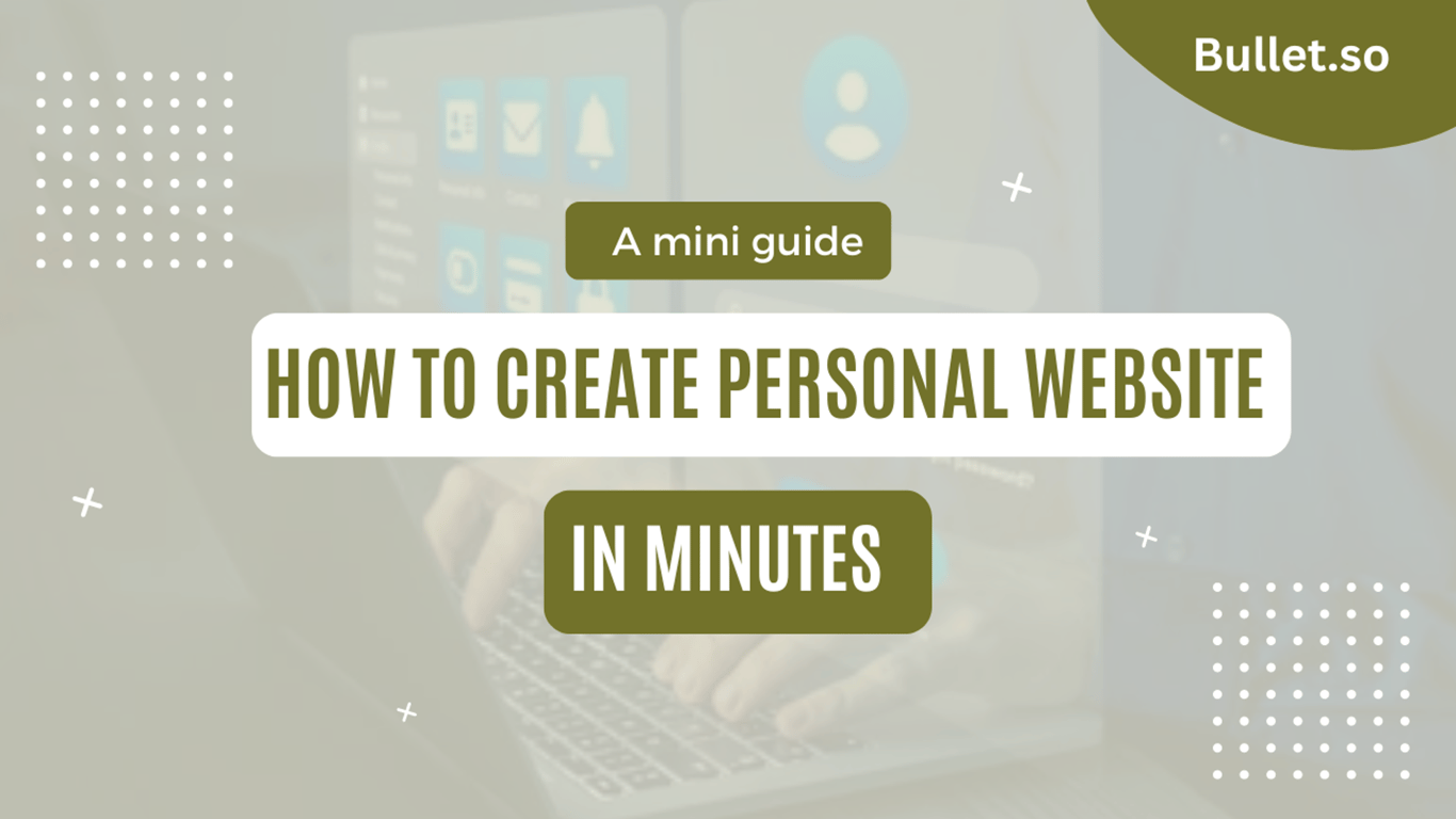 How to create a personal website in minutes