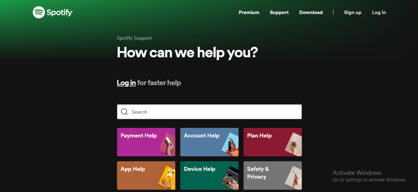 Spotify's knowledge base 