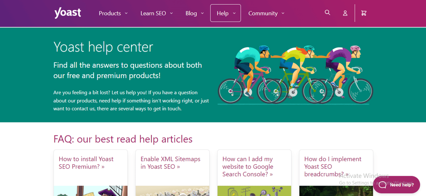 Yoast's knowledge base