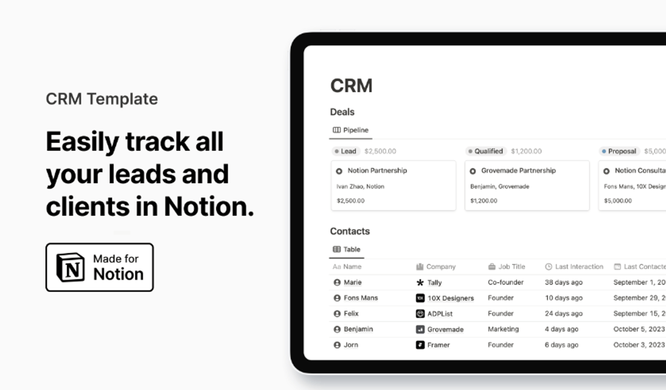 Notion CRM