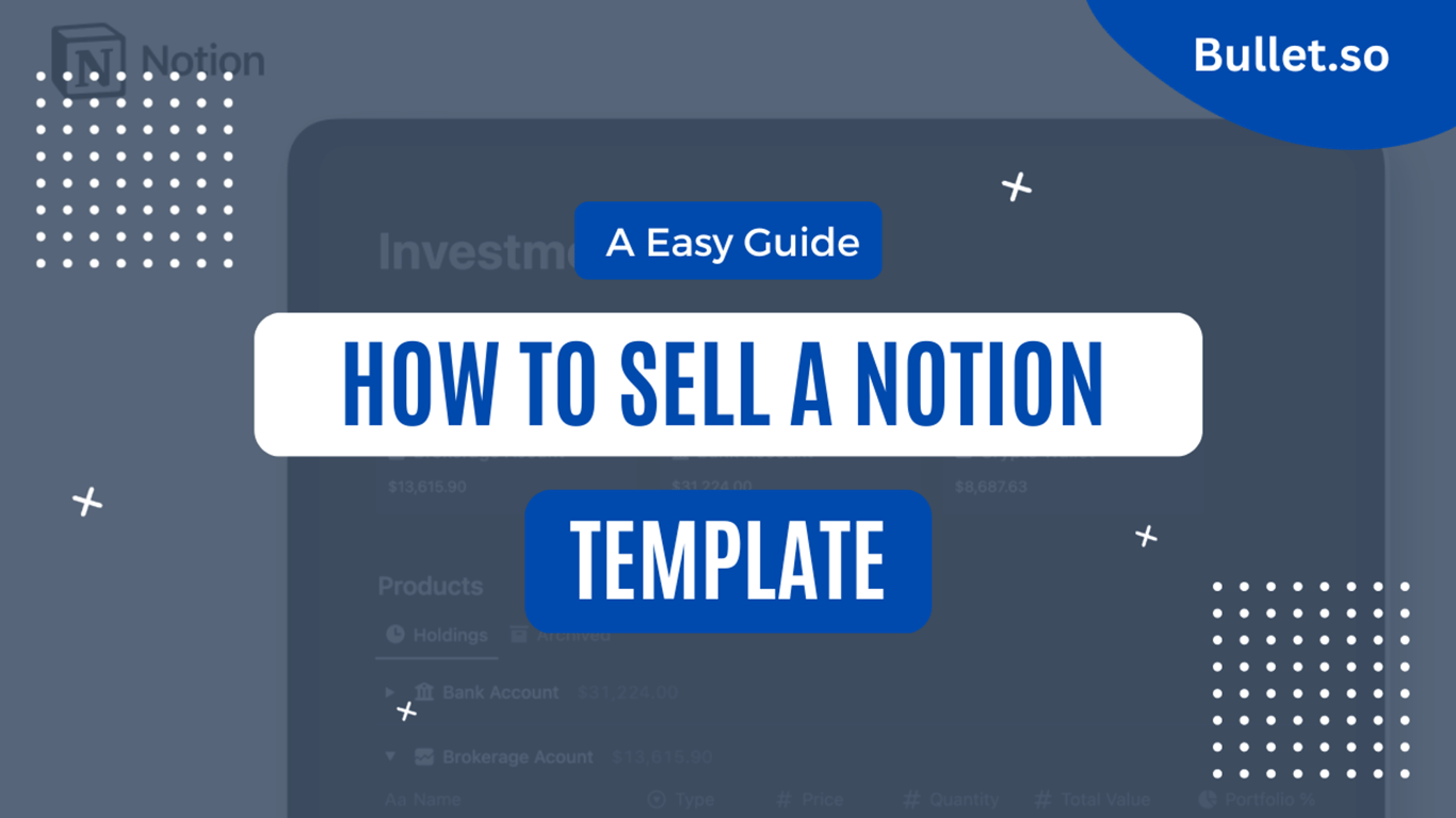 How to sell notion templates in 2024