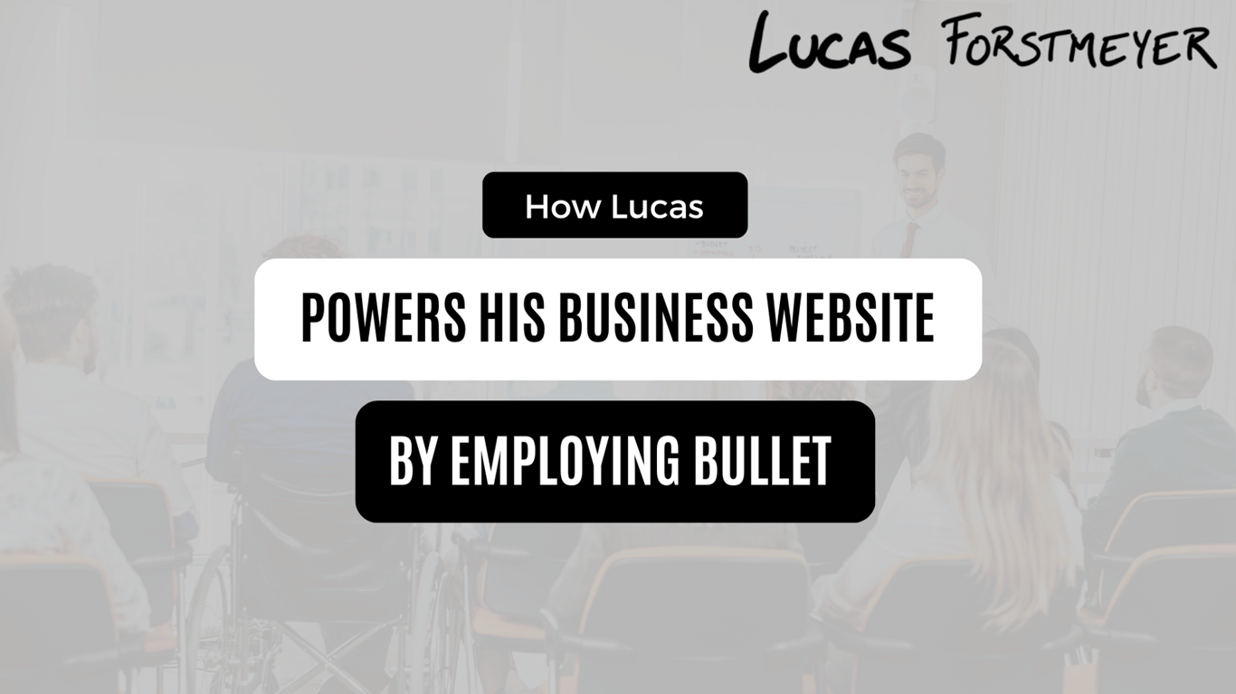 How Lucas uses Bullet to manage and sell his parts work courses.