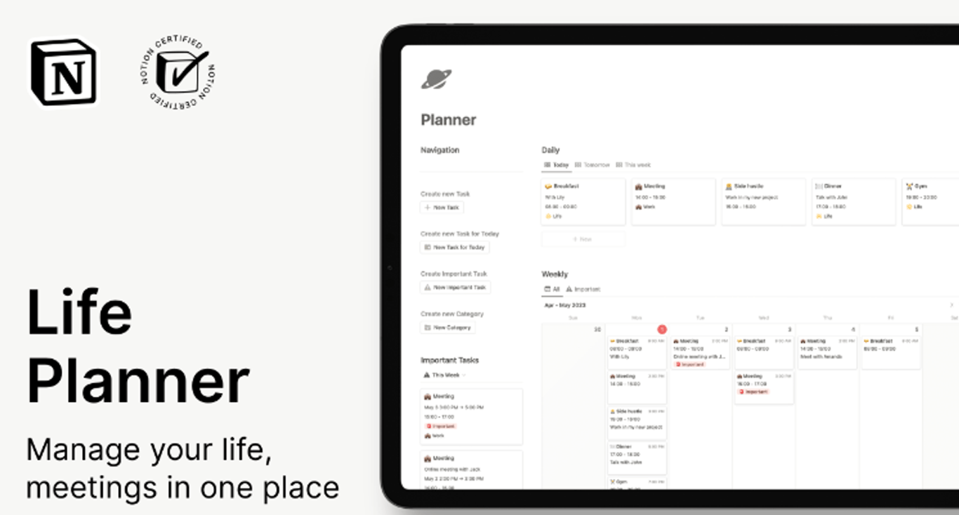 Notion Life Planner