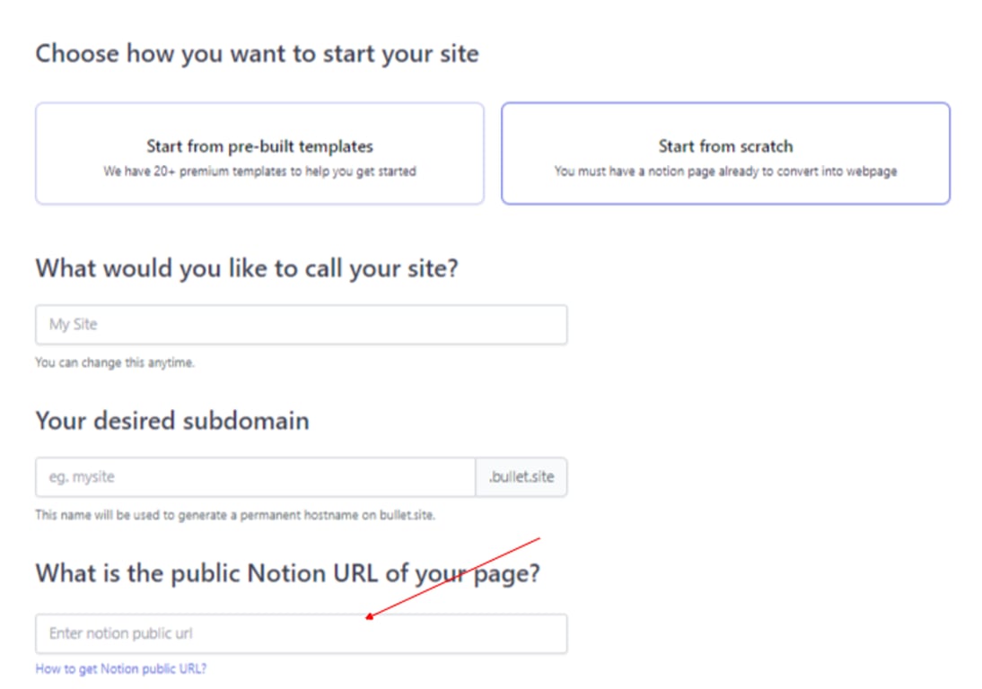 Syncing your Notion URL with Bullet.so