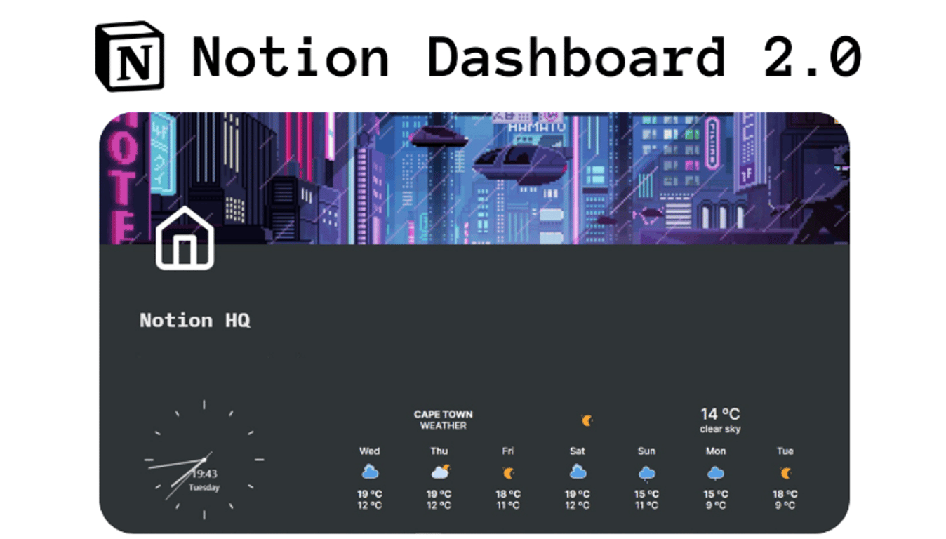 Notion HQ Dashboard