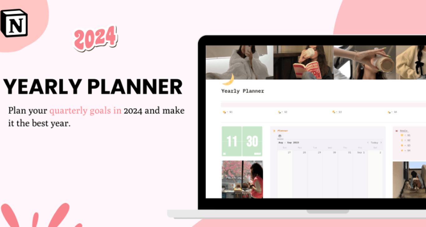 Yearly Planner 2024 Notion Template