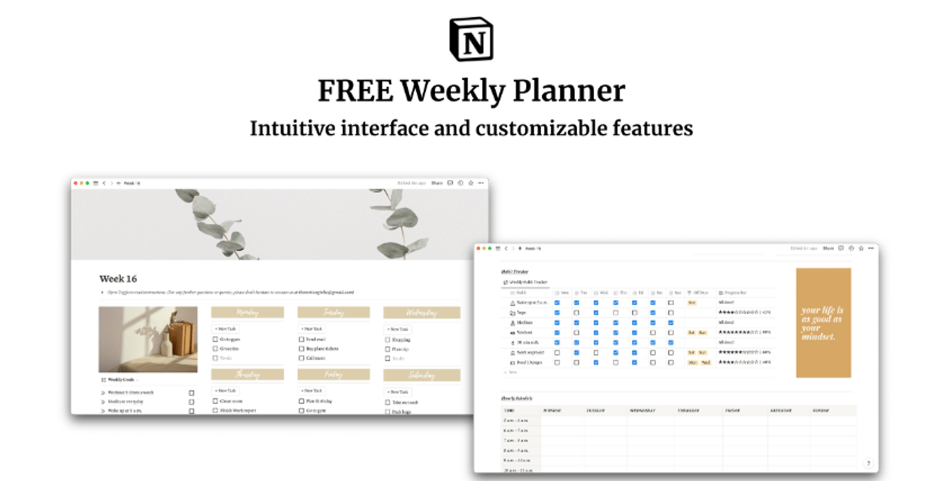 FREE Weekly Planner